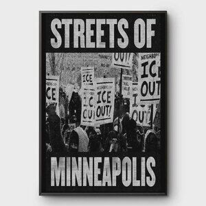 Streets Of Minneapolis 2026 Poster, Political Poster